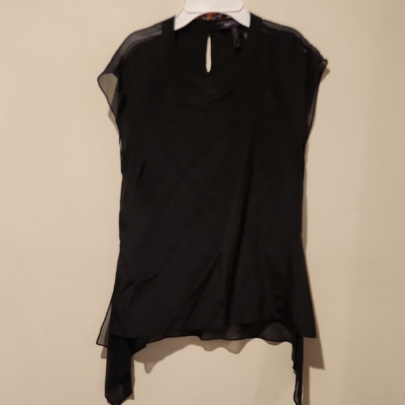 ❤️ BCBGMAXAZRIA SAMMIE SILK TOP, XS - Picture 2 of 13